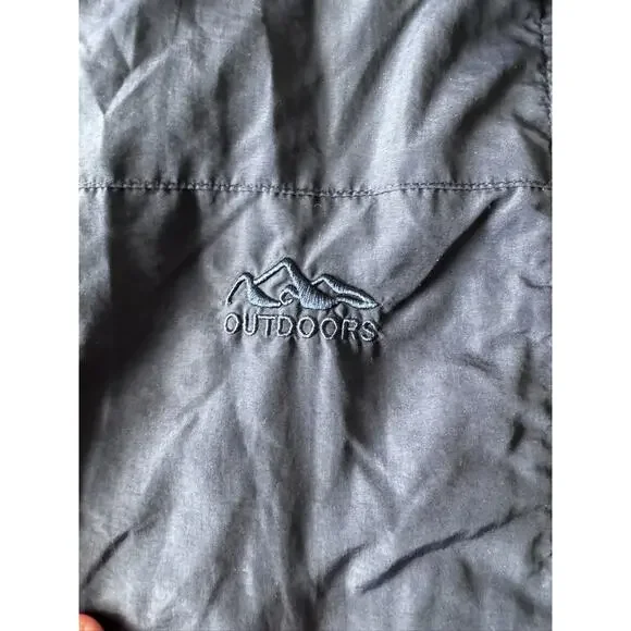 Men's Navy Blue Utility Vest Large Outdoor Travel Fishing Pockets Zip Up - Picture 6 of 9